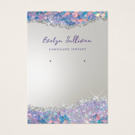 マーメイドグリッターシークインジュエリー表示カード