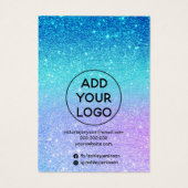 マーメイドグリッタージュエリーイヤリングネックレスディスプレイ (裏面)