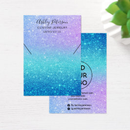 マーメイドグリッタージュエリーパープルネックレスディスプレイ