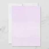 マーメイドグリッターテールピンクパープルティール(緑がかった色)誕生日 招待状 (裏面)