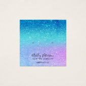 マーメイドグリッターブルーパープルスタッドイヤリング表示 (正面)