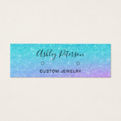 マーメイドグリッターブルーパープルスタッドイヤリング表示 (正面)