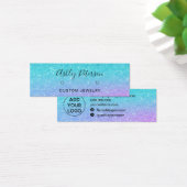 マーメイドグリッターブルーパープルスタッドイヤリング表示 (デスク)