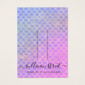 マーメイドグリッターヘアクリップジュエリー表示カード (正面)