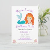 マーメイドグリッター女神バースデーパーティー 招待状 (スタンド正面)