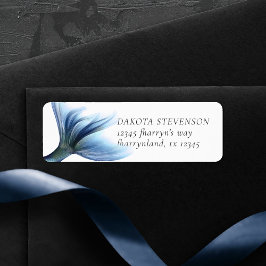 マーメイドグリッツデスク |プリンセスの青いテールアドレス ラベル