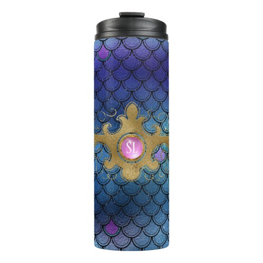 マーメイドゲはかりで測ムストーンモノグラム タンブラー (正面)