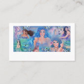 マーメイドコラージュファンタジーアートバイレニー・ラヴォワ 名刺 (裏面)