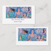 マーメイドコラージュファンタジーアートバイレニー・ラヴォワ 名刺 (正面/裏面)