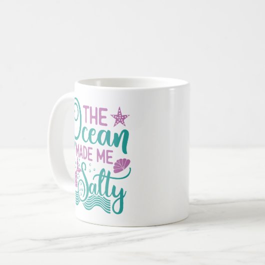 マーメイドコーヒーマグ |マーメイドマグ |夏のおもしろいプレゼント コーヒーマグカップ (正面左)