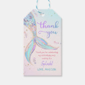 マーメイドサマープール1st誕生日パーティー ギフトタグ (正面)