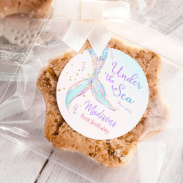 マーメイドサマープール1st誕生日パーティー ラウンドシール