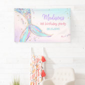 マーメイドサマープール1st誕生日パーティー 横断幕 (インサイチュ)