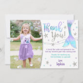 マーメイドサンキューカード – 海の下ありがとう サンキューカード (正面)