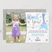 マーメイドサンキューカード – 海の下ありがとう サンキューカード (正面/裏面)