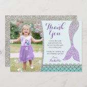 マーメイドサンキューカード – 海の下ありがとう サンキューカード (正面/裏面)