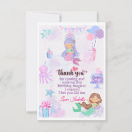 マーメイドサンキュー誕生日ラベルfor goodyバッグ