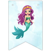 マーメイドザシーアエージガールズ誕生日 バンティングフラッグ (第1の旗)