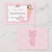 マーメイドザシーピンクオムツラッフルチケット エンクロージャーカード (正面/裏面)