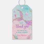 マーメイドザシーピンクパープル誕生日 ギフトタグ (正面)