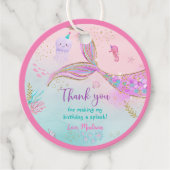 マーメイドザシーピンクパープル誕生日 フェイバータグ (正面)