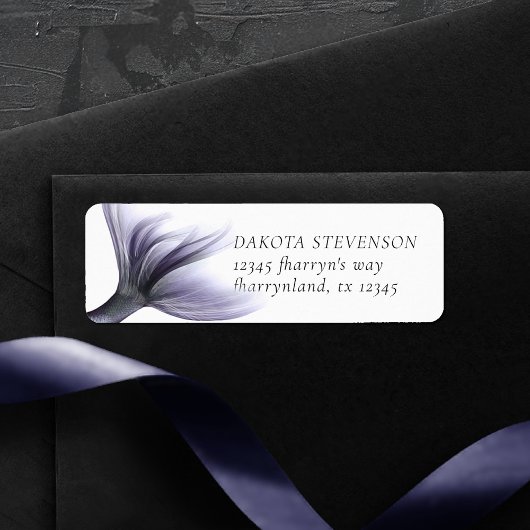 マーメイドシックテール |ダスティラベンダーパープルアドレス ラベル