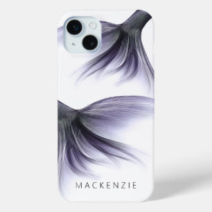 マーメイドシックテール ダスティラベンダーパープルカスタム iPhone 15 MINIケース