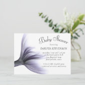 マーメイドシック |ほこりっぽいラベンダーパープルシャワー 招待状 (スタンド正面)