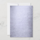 マーメイドシック |ほこりっぽいラベンダーパープルシャワー 招待状 (裏面)