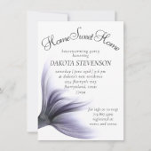 マーメイドシック |ダスティラベンダーパープル引っ越し祝いパーティー 招待状 (正面)