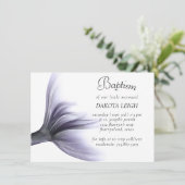 マーメイドシック |ダスティラベンダーパープル《キリスト教》洗礼式や命名式 招待状 (スタンド正面)