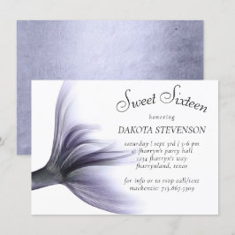 マーメイドシック |ダスティラベンダーパープルSweet sixteen 招待状