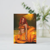 マーメイドシリーズ「コラリーン」ファンタジーアート ポストカード (スタンド正面)