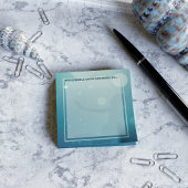 マーメイドシルエットアクアブルーグリーンポストitメモ ポストイット