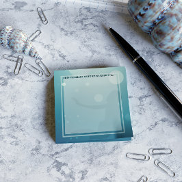 マーメイドシルエットアクアブルーグリーンポストitメモ ポストイット