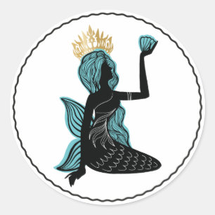 マーメイドシルエットファッションスタイリッシュシルエット ラウンドシール