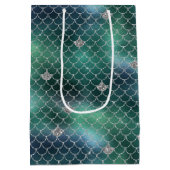 マーメイドシルバーティール（緑がかった色）海グリッツ ミディアムペーパーバッグ (裏面)