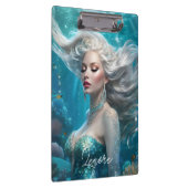 マーメイドシルバーヘアターコイズ海 クリップボード (右)
