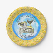 マーメイドシーイエローはかりで測紙プレート ペーパープレート (正面)