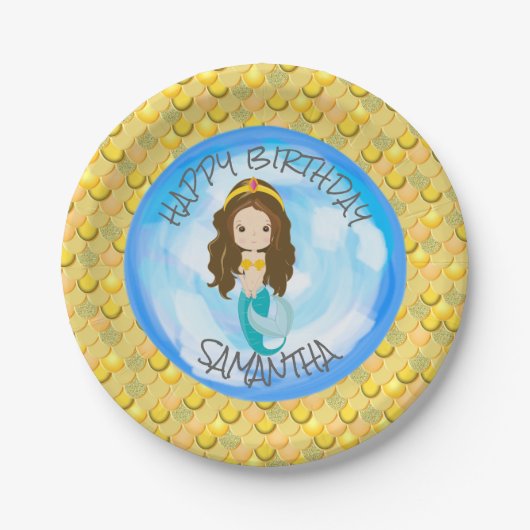 マーメイドシーイエローはかりで測紙プレート ペーパープレート (正面)