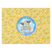 マーメイドシーイエロータブレクはかりで測ロ テーブルクロス (正面(横))