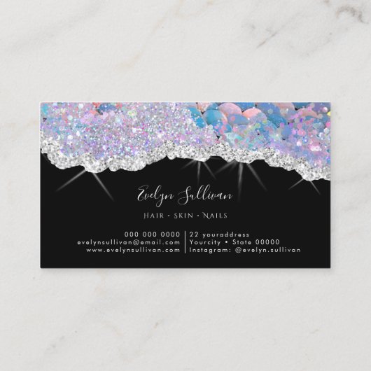 マーメイドシークインの名刺 名刺 (裏面)