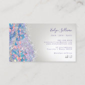 マーメイドシークインシルバーグリッター名刺 名刺 (裏面)