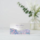 マーメイドシークインシルバーグリッター名刺 名刺 (スタンド正面)