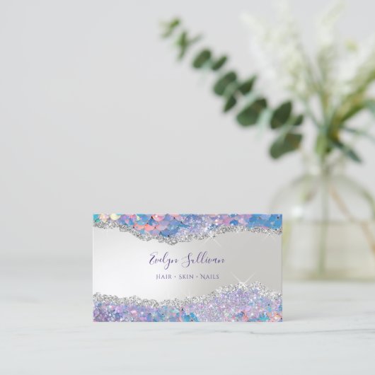 マーメイドシークインフェイクフォイルの名刺 名刺 (スタンド正面)