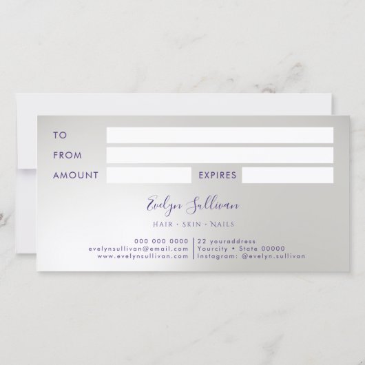 マーメイドシークインフェイクフォイルギフト券 (裏面)