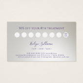 マーメイドシークインフェイクフォイルロイヤリティカード (裏面)