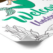 マーメイドシークリーチャーパーティーブラックマーメイドアニメ ポスター (角)