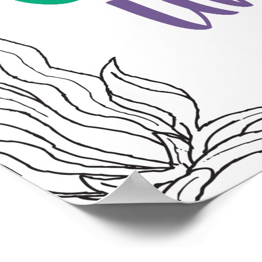 マーメイドシークリーチャーパーティーブラックマーメイドアニメ ポスター (角)