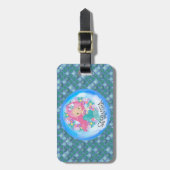 マーメイドシーグリーンはかりで測ラゲッジタグ ラゲッジタグ (正面縦)